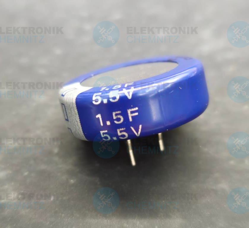 EATON  KR-5R5C155-R Speicherkondensator 5,5 V 1,5 F Gold Cap RM = 5 mm DM = 21,5 mm