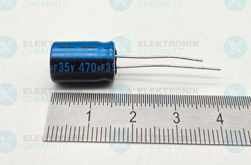 Elektrolytkondensator radial 470 µF 35 V 105° C RM 5 mm