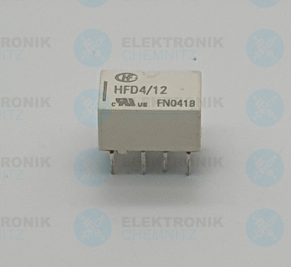 HONGFA HFD4/12 Relais 12 V DC 2x Wechsler 2 A