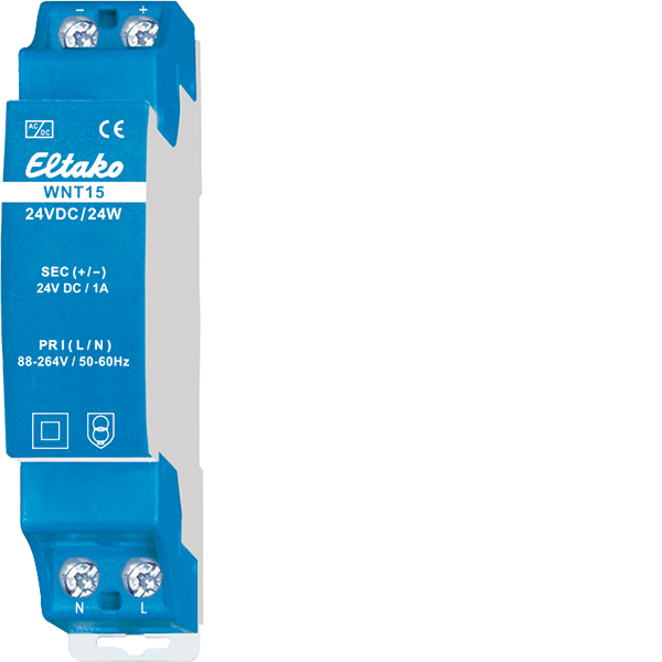 Eltako WNT15-24VDC/24W Schaltnetzteil Hutschiene 1 TE 230 VAC 24 VDC 1 A
