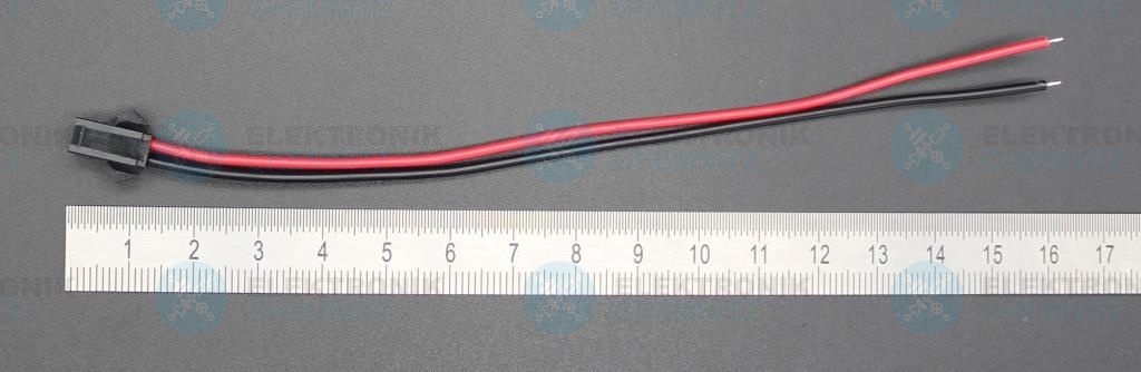 Anschlusskabel mit JST SM Buchse weiblich 2-polig 22 AWG 15 cm