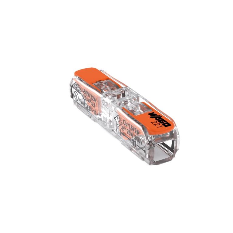 WAGO 221-2411 Durchgangsverbinder  bis 4 mm² CU 2-fach