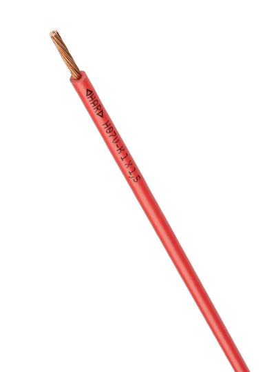 PVC-Aderleitung Eca H07V-K 1 x 1,5 mm² rot