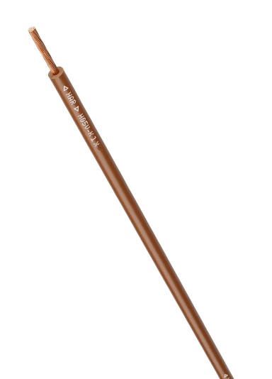 PVC-Aderleitung Eca H05V-K 1 x 0,75 mm² braun