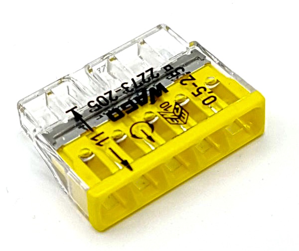 WAGO 2273-205 Installationsklemme bis 2,5mm² CU 5-fach