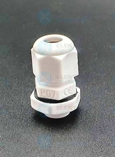 Verschraubung PG7 mit Gegenmutter und Dichtung