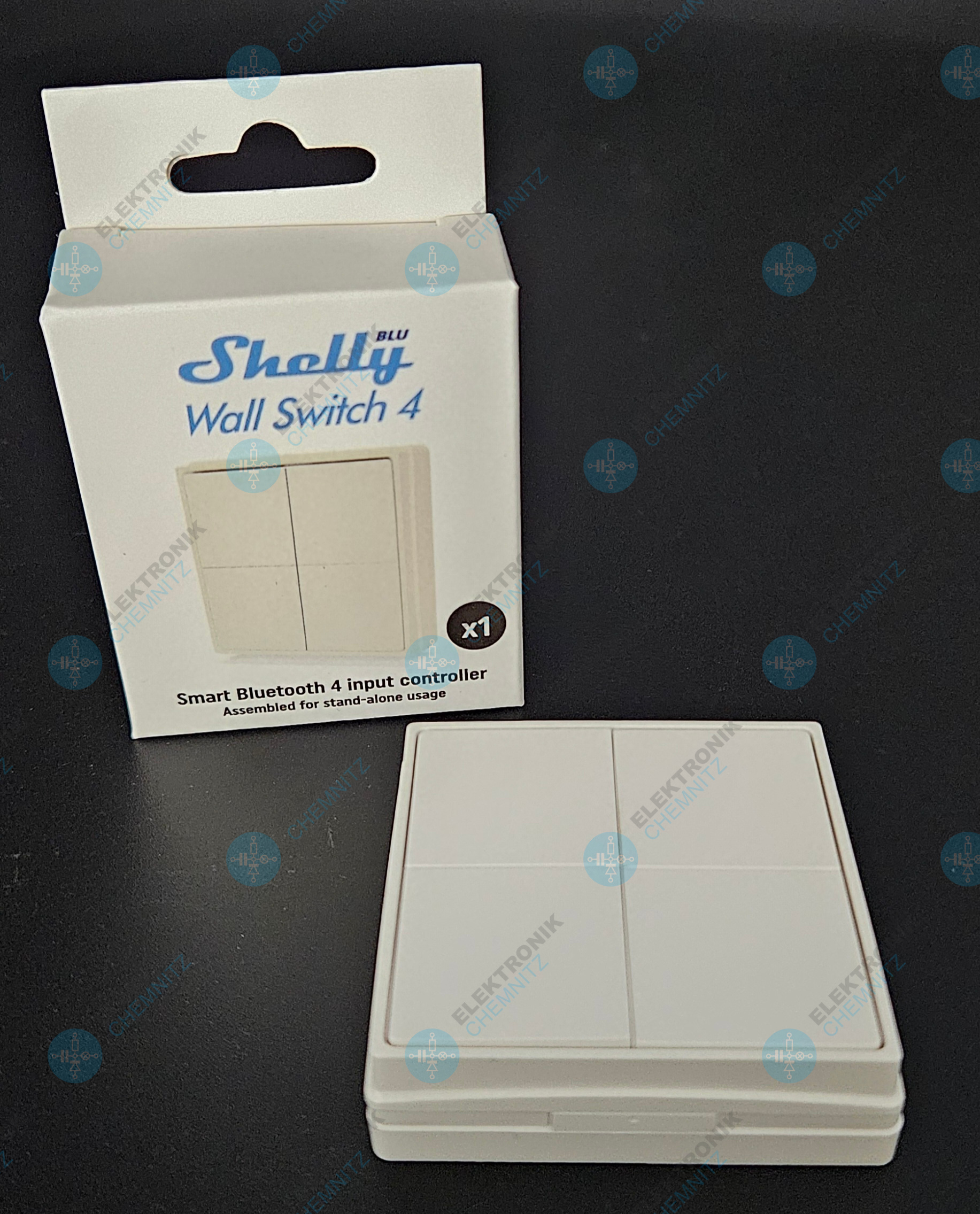 Shelly Wall Switch 4 BLU – 4-fach Bluetooth-Wandschalter