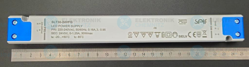 Self SLT30-24VFG LED Netzteil Slim 24 VDC 30 W 1,25 A Konstantspannung