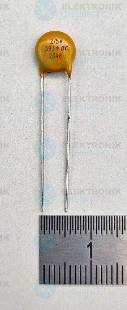 Vishay Varistor VDRS07H275BSE 275 VAC 350 VDC 430 V 1,2 kA 593 BC