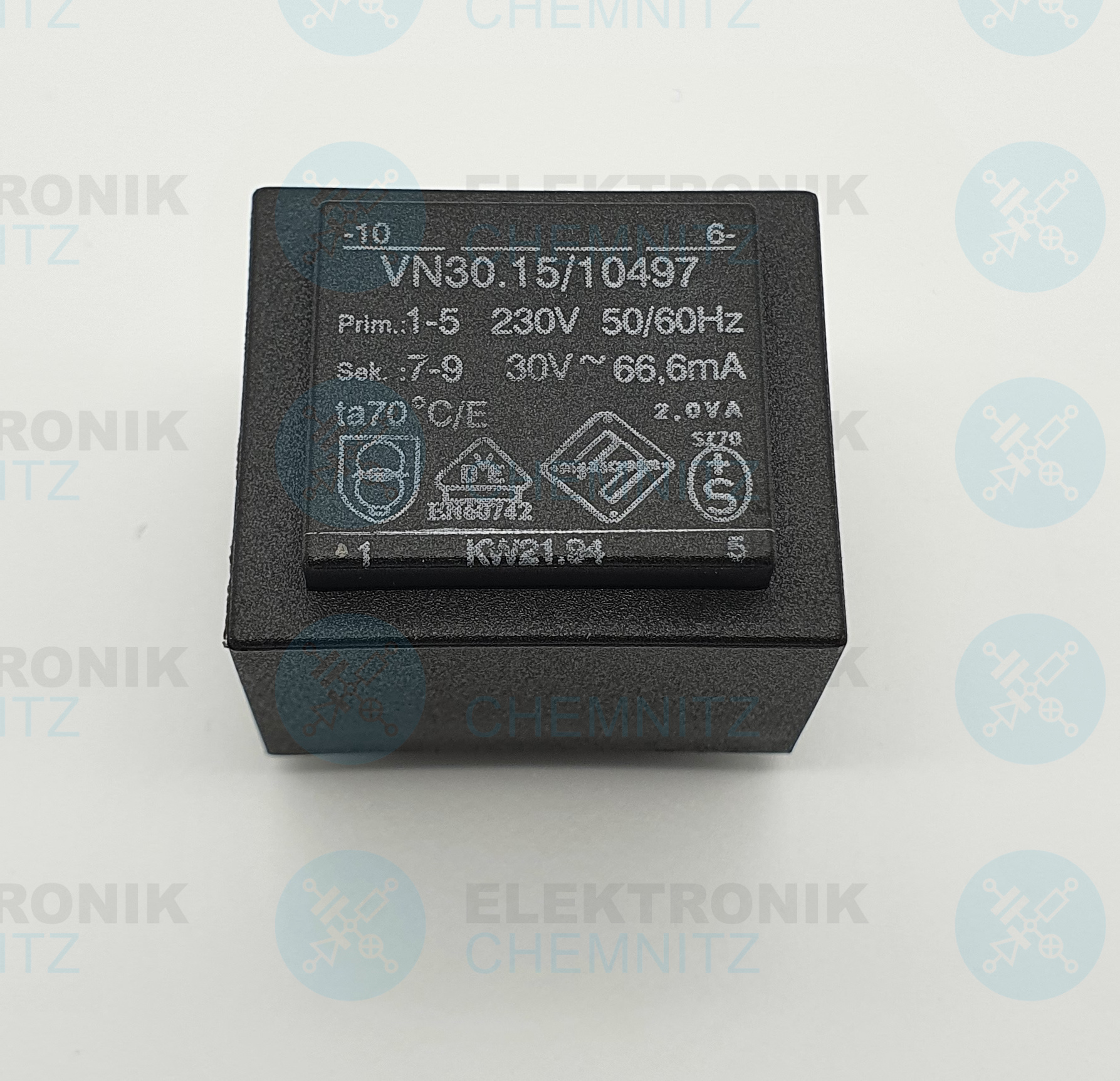 Marschner Printtrafo VN30.15/10497 230 V AC 1 x 30 V AC 66,6 mA