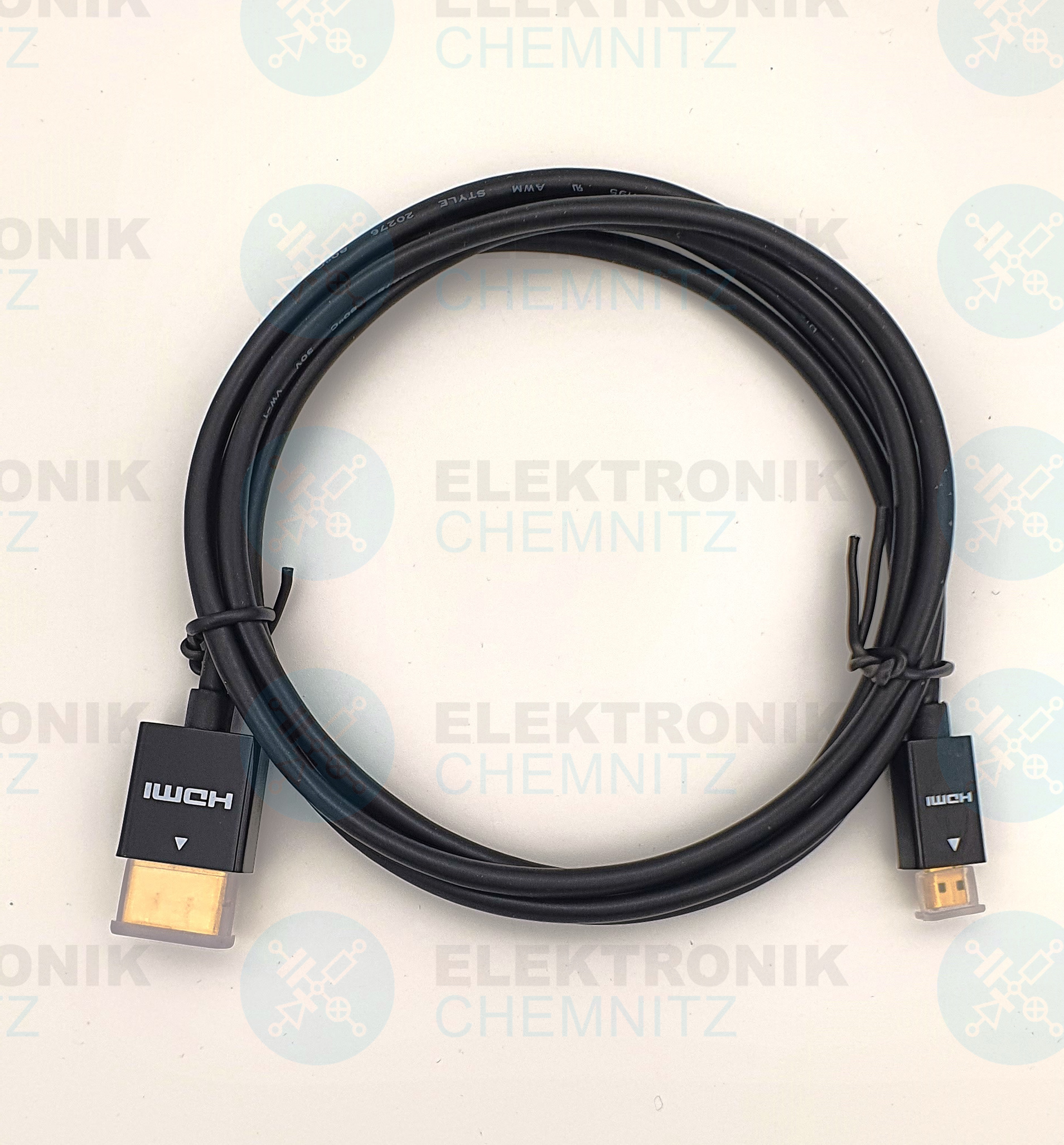 HDMI Kabel schwarz 1,5m HDMI Stecker Typ A auf HDMI Stecker Micro Typ D