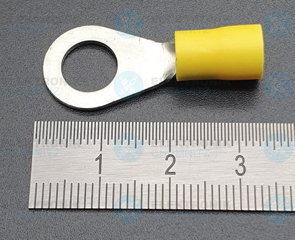 Ring-Kabelschuh M8 gelb 4-6 mm²