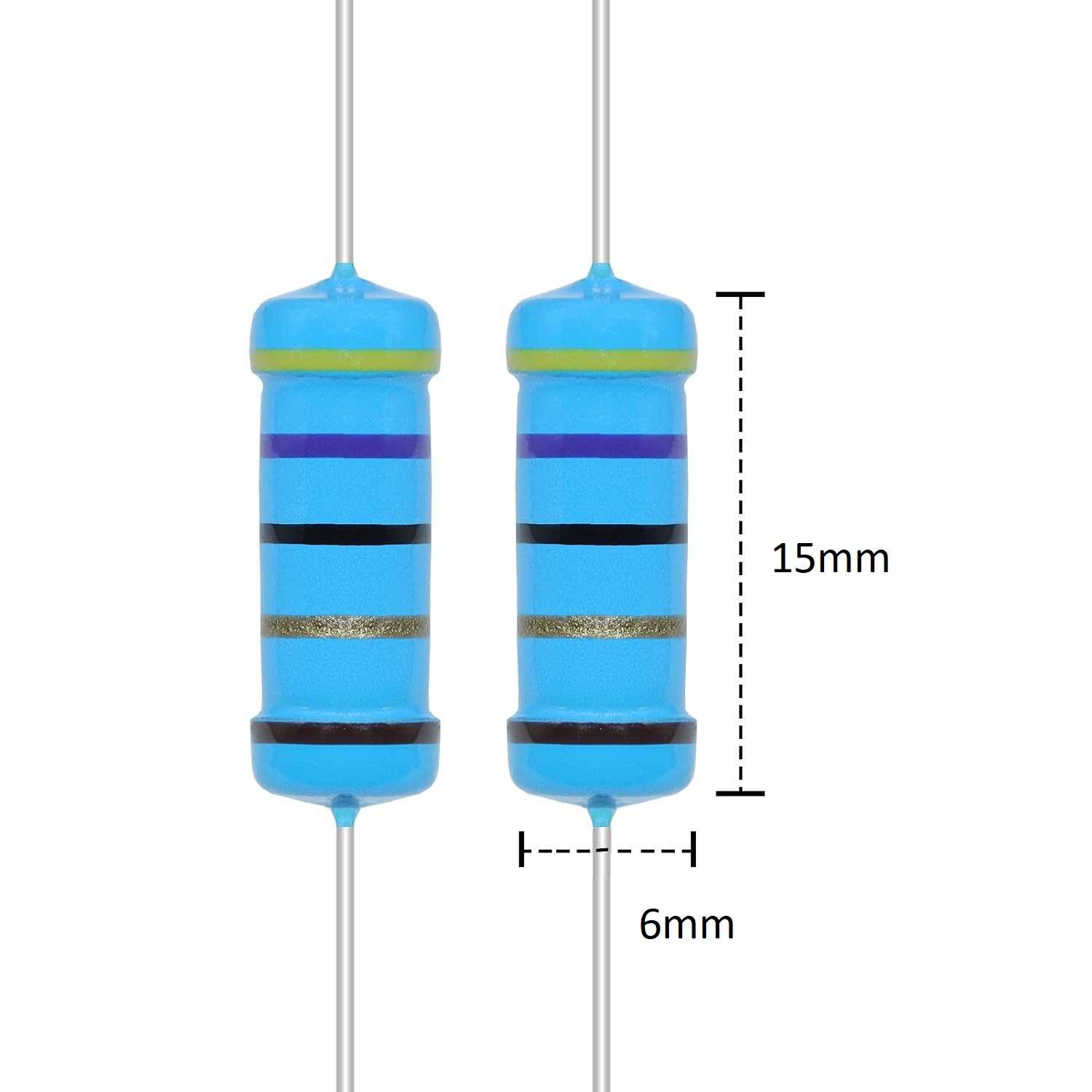 Widerstand 2 W Metallschicht +- 1 % 1 Ohm - 1 Mega Ohm