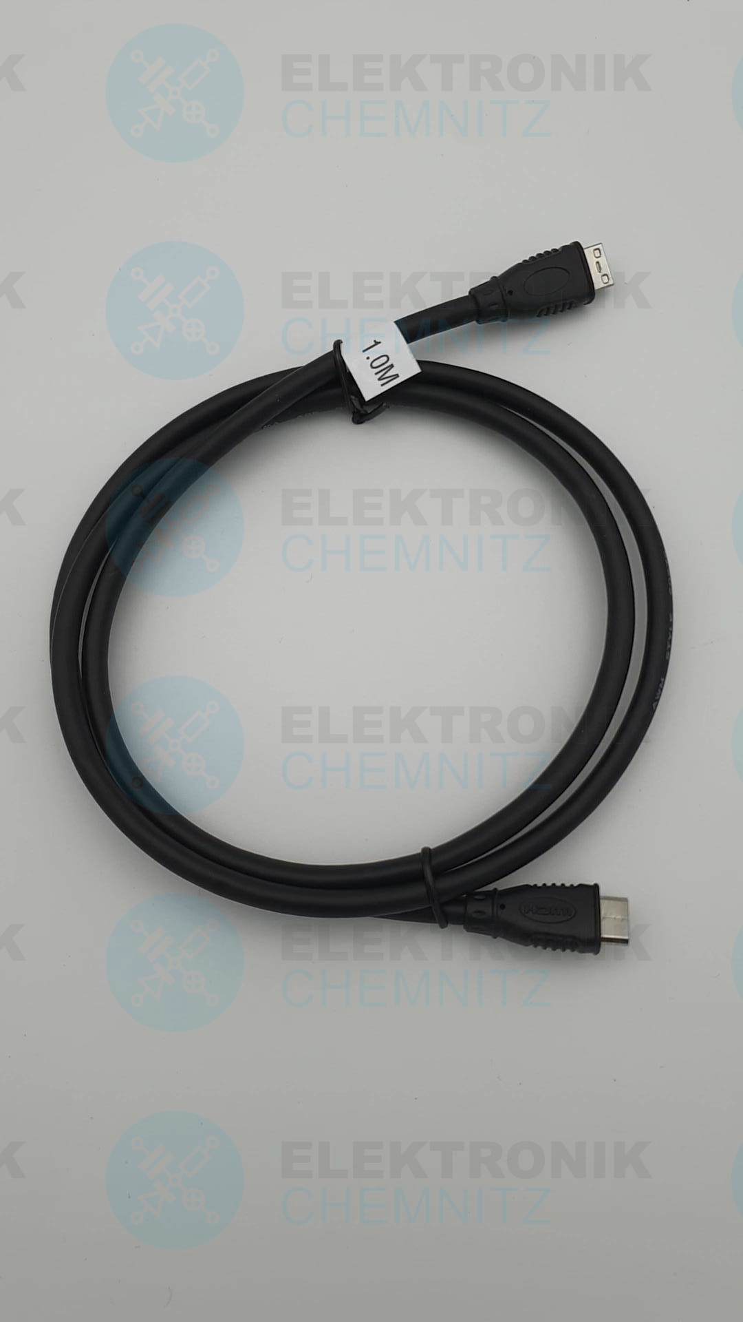 HDMI Kabel schwarz 1,0m 2x HDMI Mini Stecker Typ C