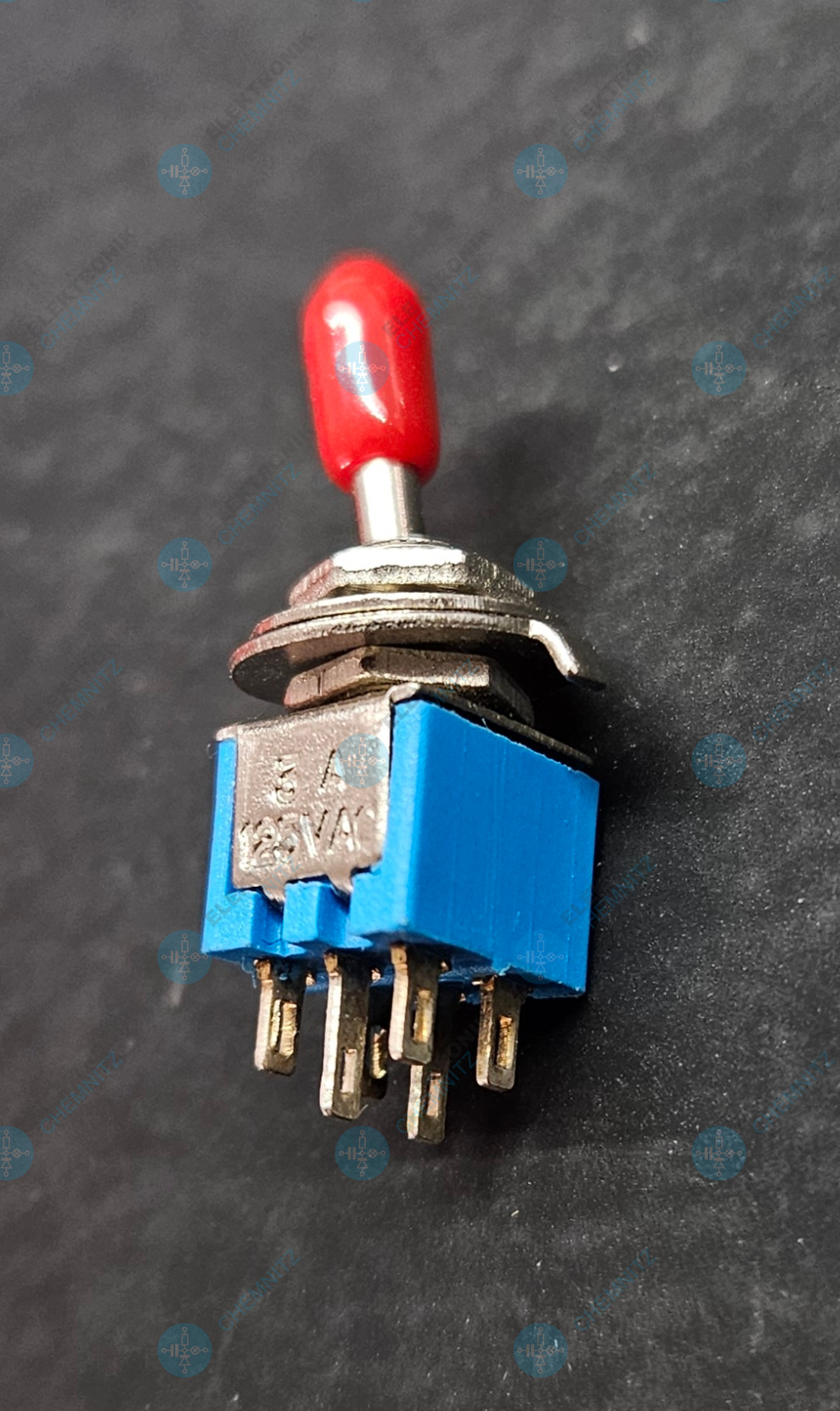 goobay Miniatur-Kippschalter 125 VAC 3 A 2-polig EIN-EIN 5 mm Bohrloch