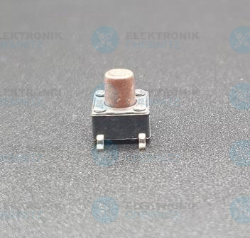 Kurzhubtaster 50mA Schließer 6x6 Höhe 7mm SMD 4-polig