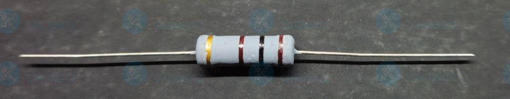 Widerstand Kohleschicht 100 Ohm 3 W axial bedrahtet +- 5 % 5,5 x 17 mm