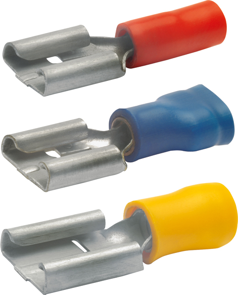 Flachsteckhülse gelb 4-6 mm² 6,3 x 0,8