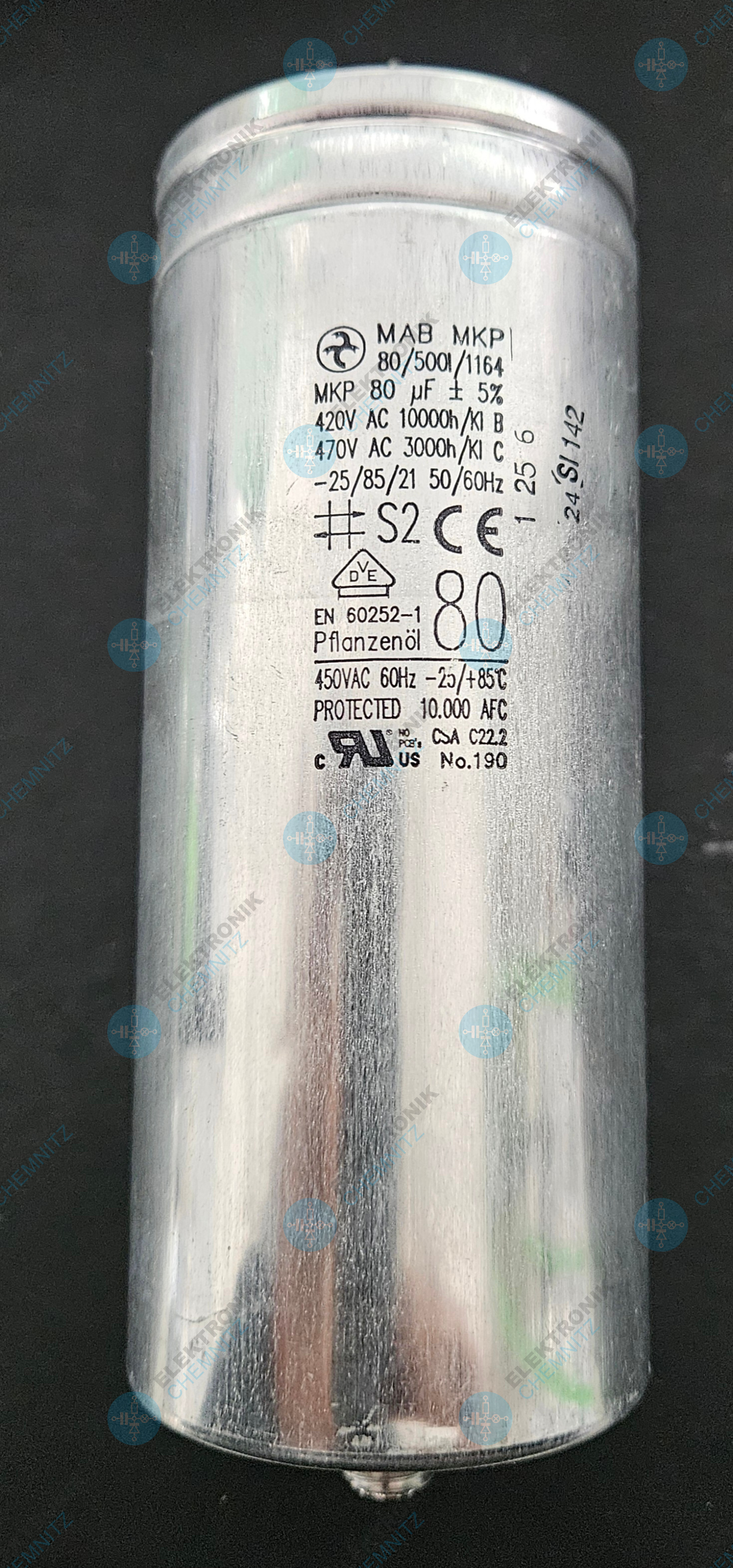 HYDRA Anlaufkondensator MAB MKP 80µF +- 5%