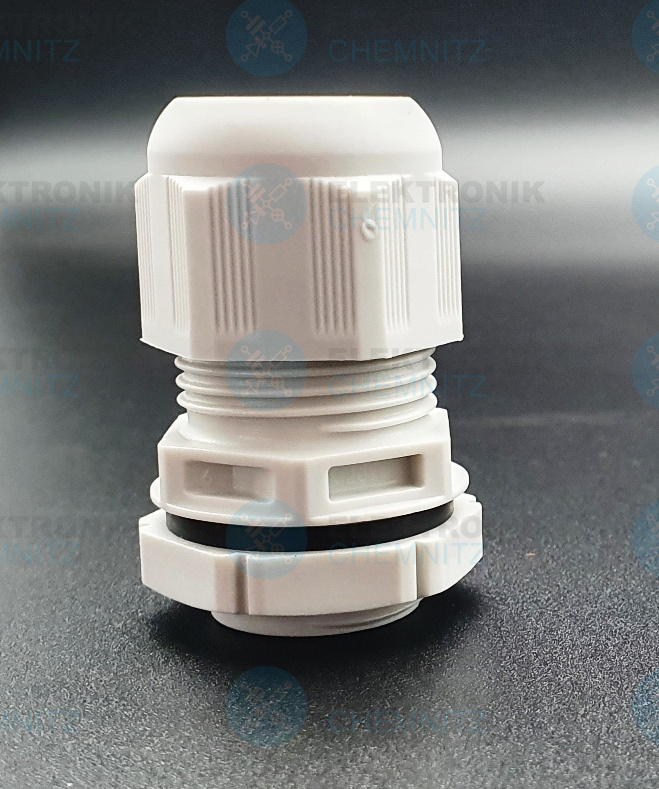 WISKA ESKV 20 LG Verschraubung M20 mit Gegenmutter und Dichtung IP68 aus PA Kabel 6 - 13 mm