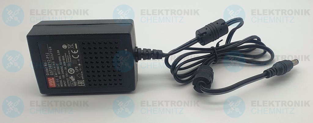 MEAN WELL GST36E12-P1J Steckernetzteil 12 VDC 36 W 3000 mA 2,1 x 5,5 x 11 mm
