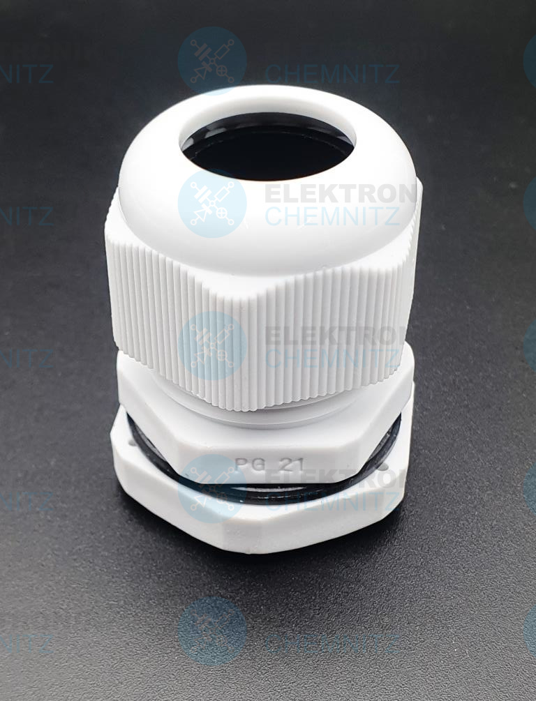 Verschraubung PG21 mit Gegenmutter und Dichtung