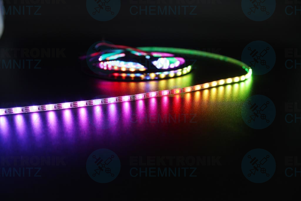 LED Streifen 2020-96-SK6812 digital 5 VDC RGB 9,6 W/m 96 px/m IP20 PCB: weiß 4 mm