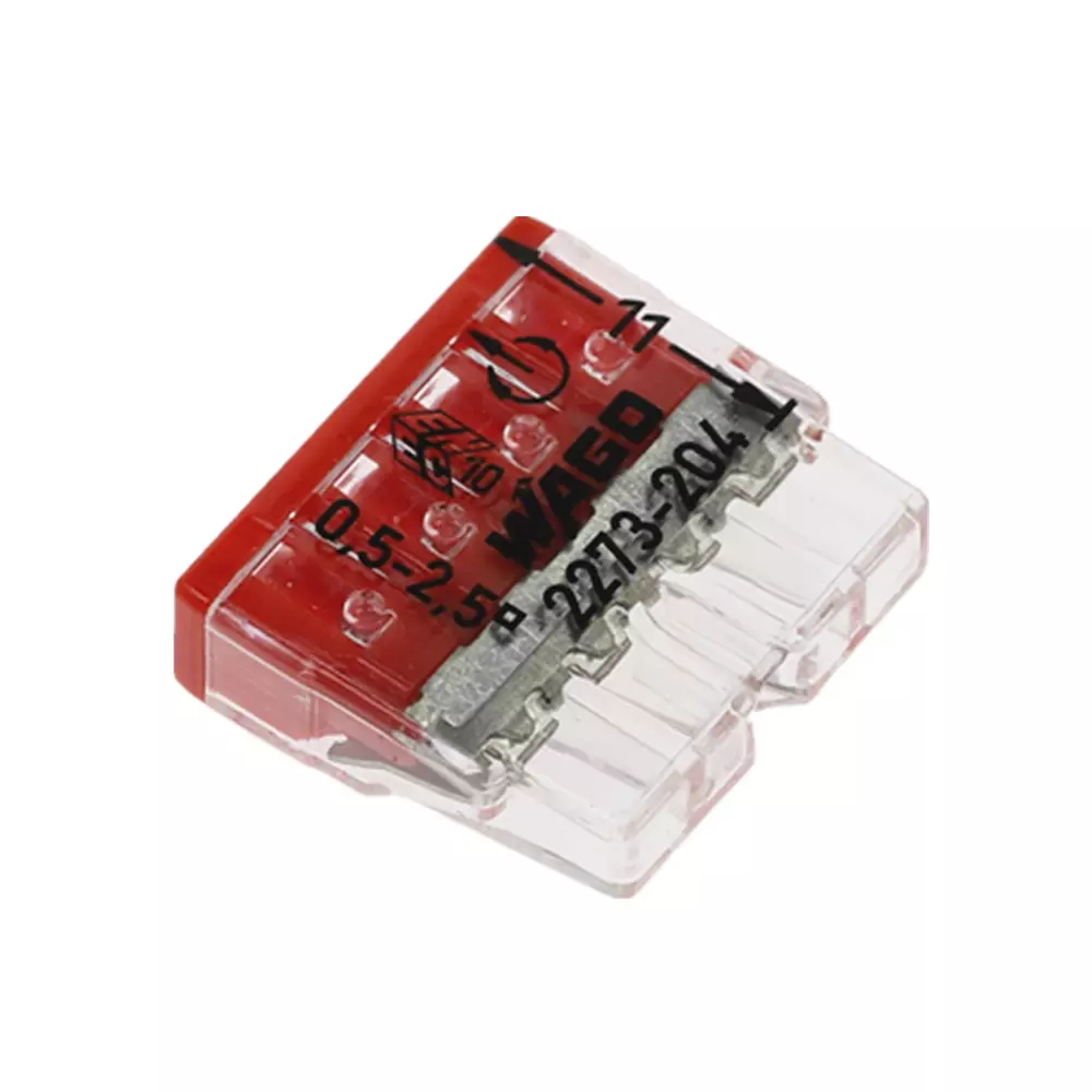 WAGO 2273-204 Installationsklemme bis 2,5mm² CU 4-fach