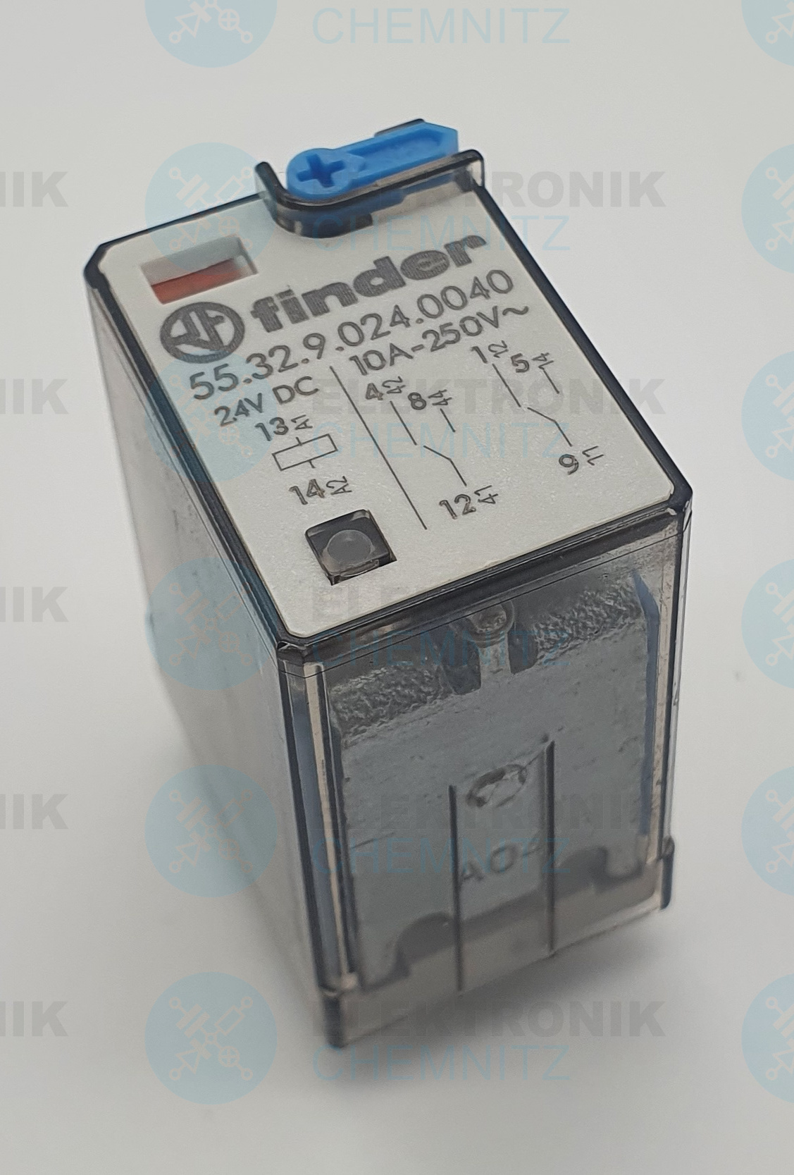 Finder 55.32.9.024.0040 Industrierelais 24 V / DC 2 x Wechsler 10 A Sockelmontage