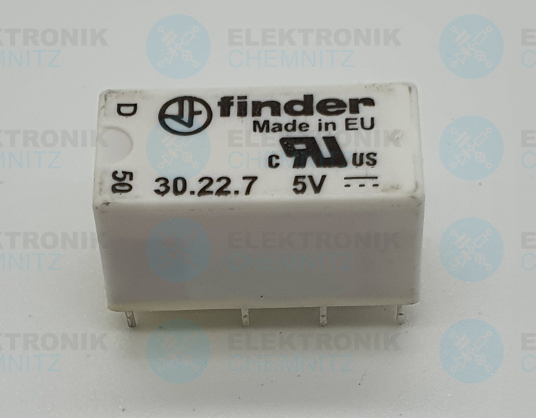 Finder 30.22.7.005.0000 Printrelais 5 V / DC 2 x Wechsler 2 A 250 VAC (DC Sensitiv, 200mW)