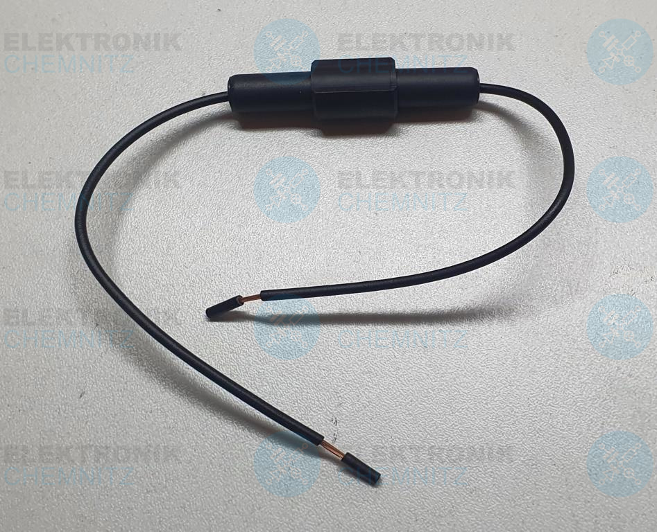 Sicherungshalter für Sicherung 5,0x20mm & 6,3x32mm 6,3A 1,6W 250V mit 15cm Kabel beidseitig