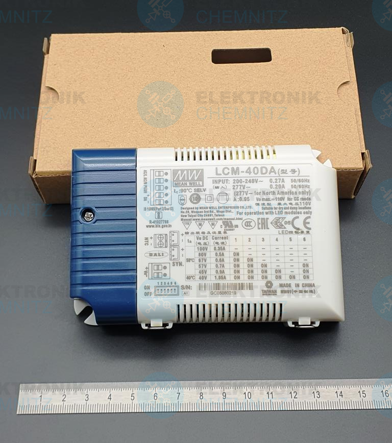 MEAN WELL LCM-40DA DALI LED-Stromversorgung 2-100 VDC 350 - 1050 mA 42 W CC
