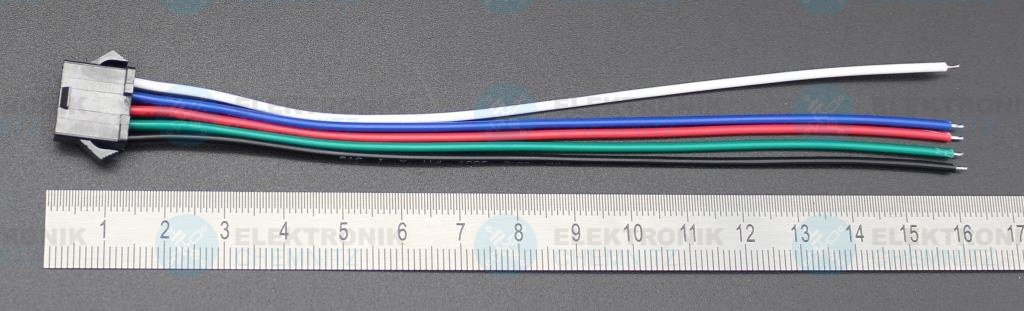 Anschlusskabel mit JST SM Buchse weiblich 5-polig 22 AWG 15 cm