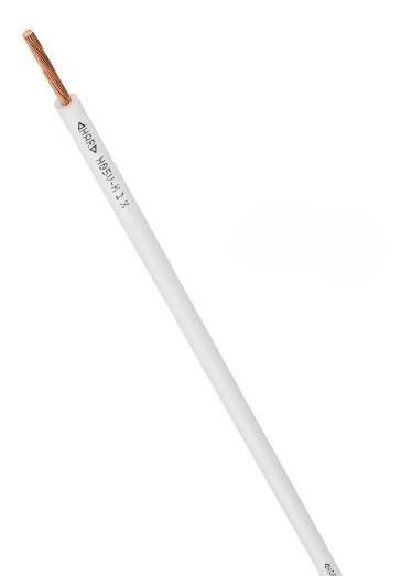 PVC-Aderleitung Eca H05V-K 1 x 0,75 mm² weiß