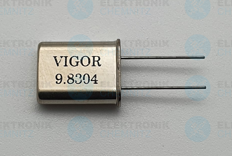 Schwingquarz VIGOR 9.8304MHz