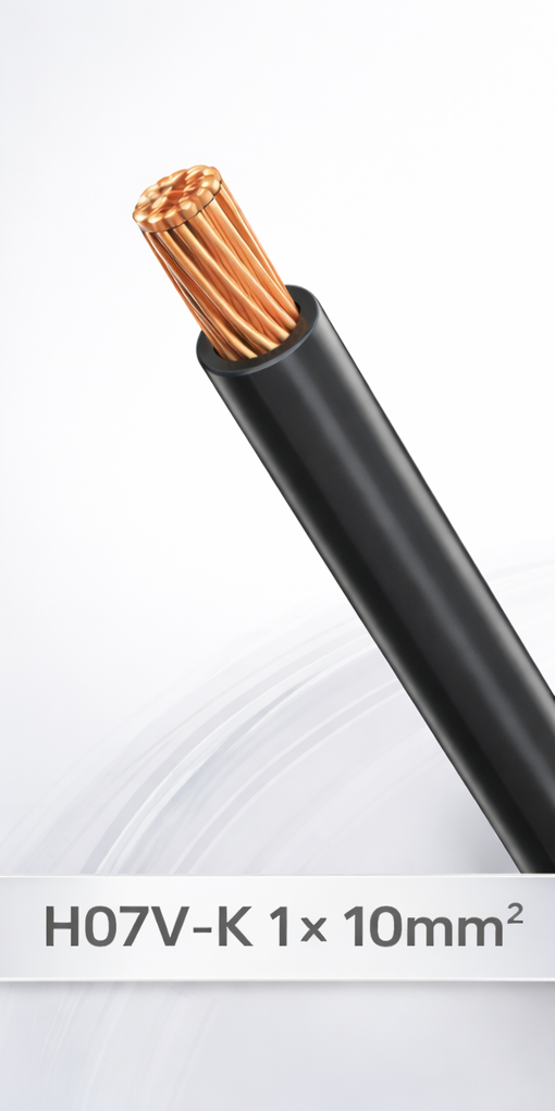 PVC-Aderleitung Eca H07V-K 1 x 10 mm² schwarz