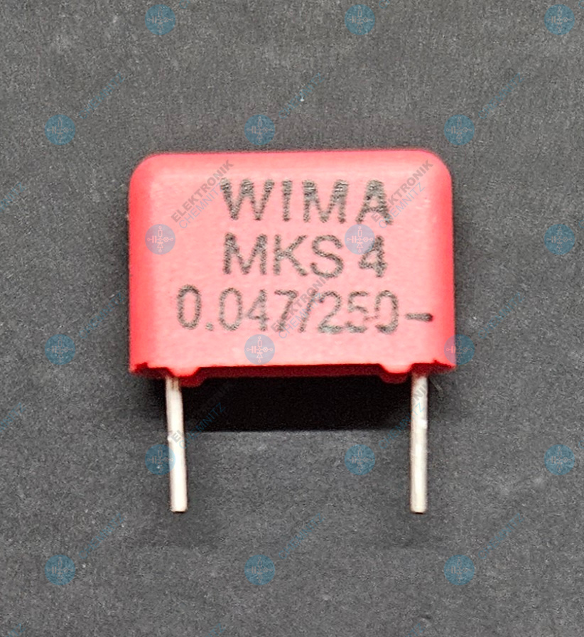 WIMA MKS 4 – Folienkondensator 47 nF, 250 V DC / 160 V AC, 10 %, RM 10 mm
