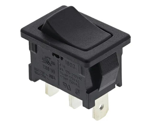 MARQUARDT 1803.1102 Wippschalter, 1-poliger Wechsler Ein-Aus, 250 VAC 6 A