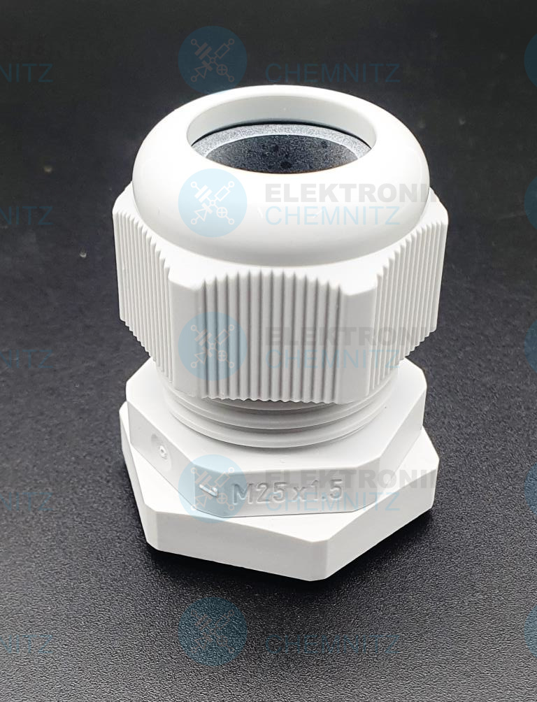 Verschraubung M25 mit Gegenmutter ohne Dichtung