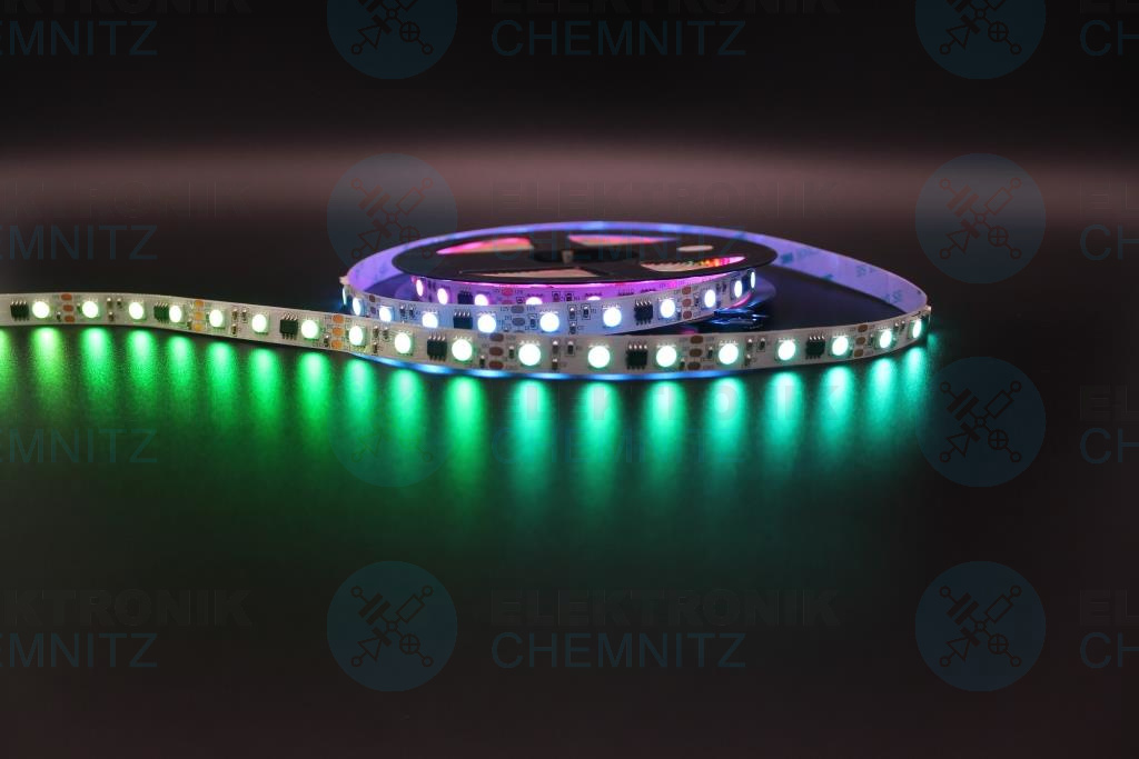 LED Streifen 5050-60-UCS2904B digital DC12V RGBW 4000K 20px/m IP20 PCB: weiß 10mm