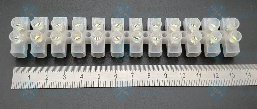 Lüsterklemme KL10 2-polig max.15 A 10 mm² (1 x 12 Stück) trennbar