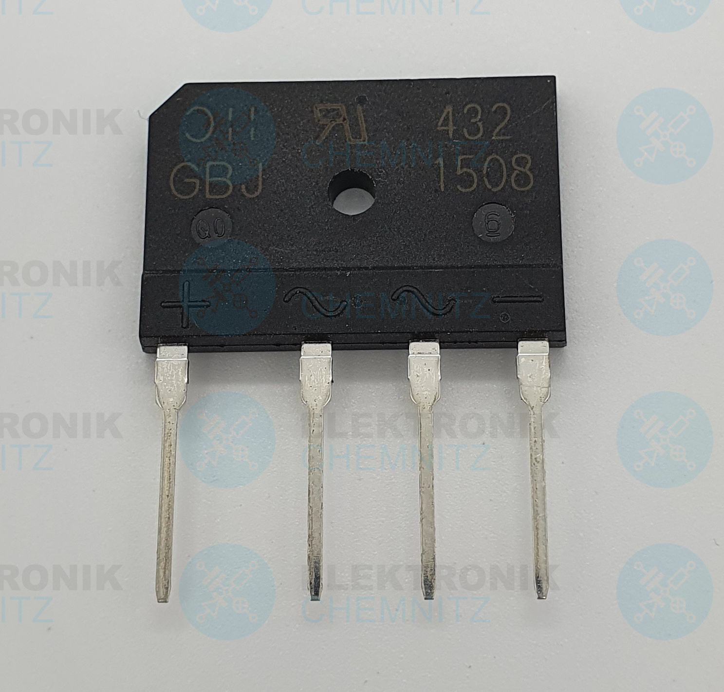 Brückengleichrichter flach GBJ1508 800V 15A