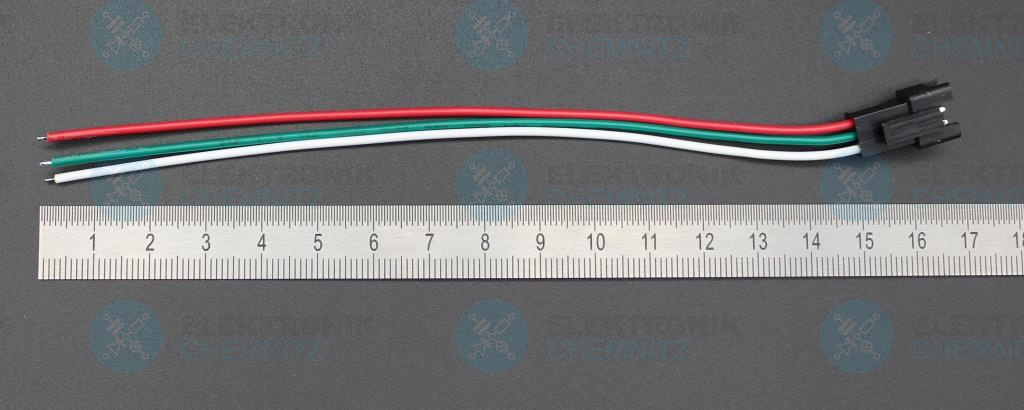 Anschlusskabel mit JST SM Stecker männlich 3-polig 22 AWG 15 cm