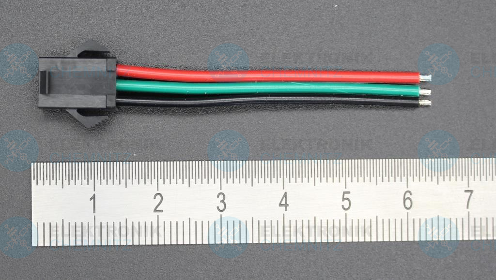 Anschlusskabel mit JST SM Buchse weiblich 3-polig 20 AWG 5 cm
