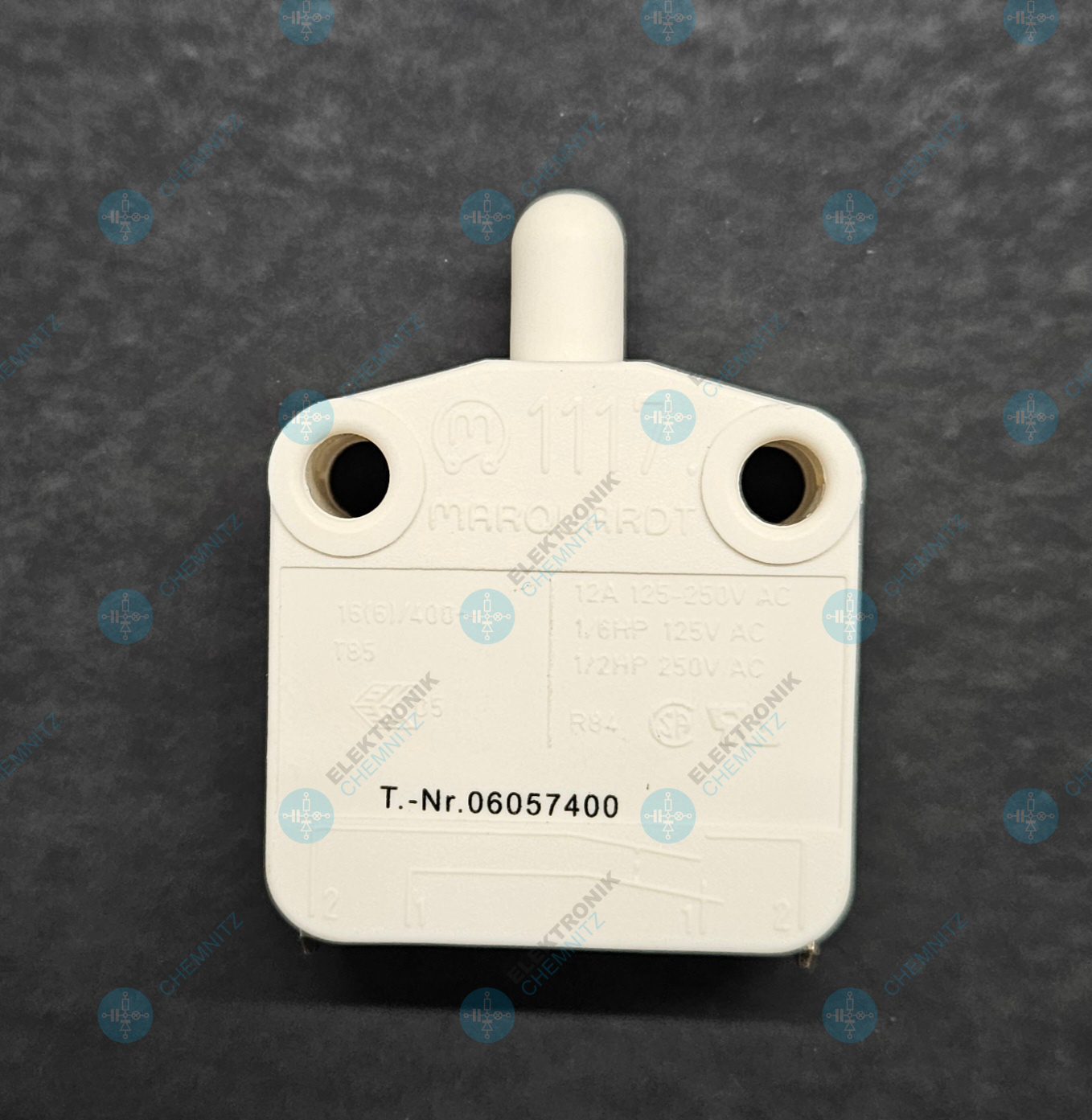 MARQUARDT 1117.0106 Taster 1 x Schließer weiß 16 A 400 V AC