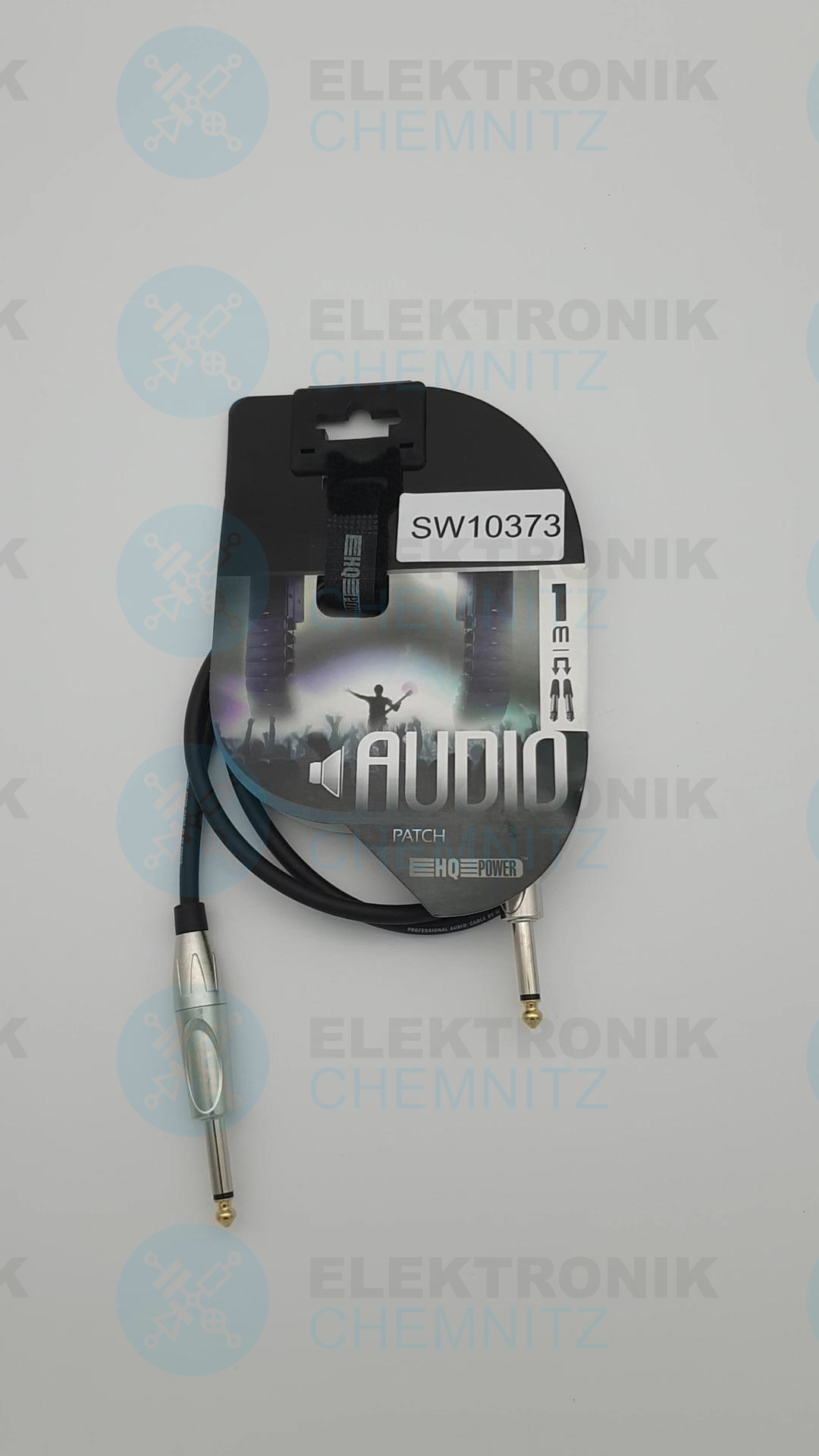 Klinken Patchkabel professional 6,35mm mono / 6,35mm mono 1m schwarz