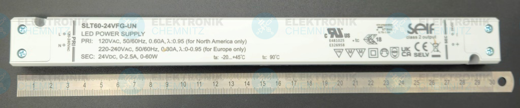 Self SLT60-24VFG-UN LED Netzteil Slim 24 VDC 60 W 2,5 A Konstantspannung