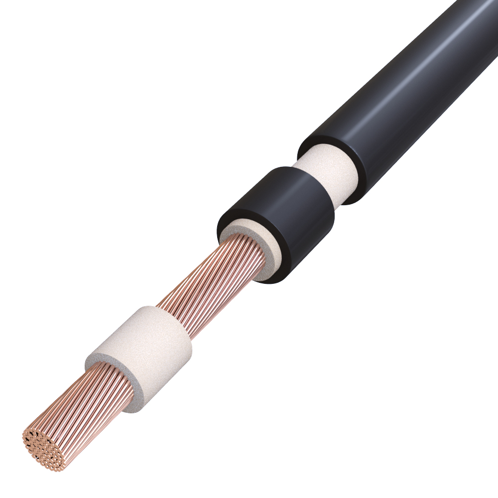 PV-Leitung H1Z2Z2-K 1 x 4 mm² schwarz Photovoltaik