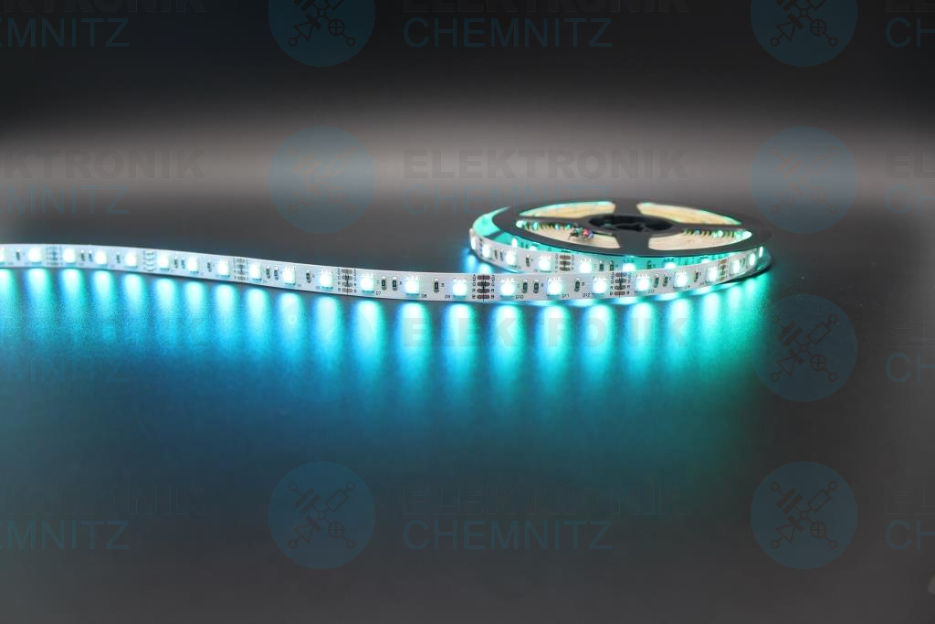LED Streifen 5050-60 RGB DC12V 10W/m IP20 PCB: weiß 10mm