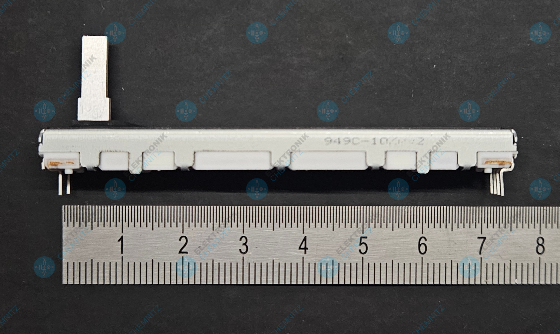 ALPS RS60112-10KBx2 – Schiebepotentiometer, Stereo, 10 kΩ, linear